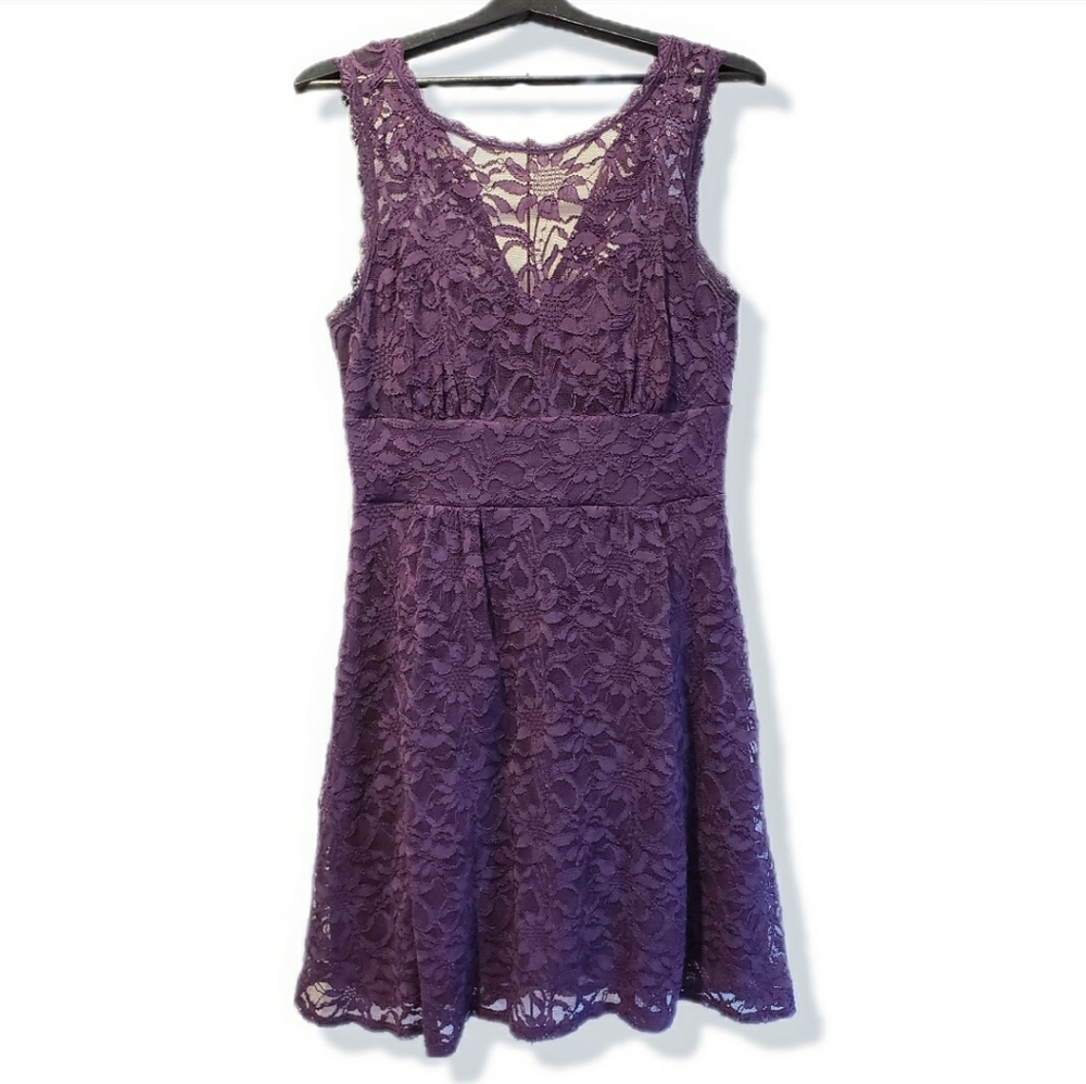 Purple Lace Dress